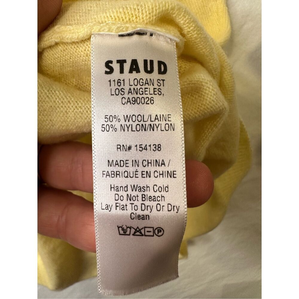 STAUD Yellow Ribbed Tank Top - Picture 6 of 7